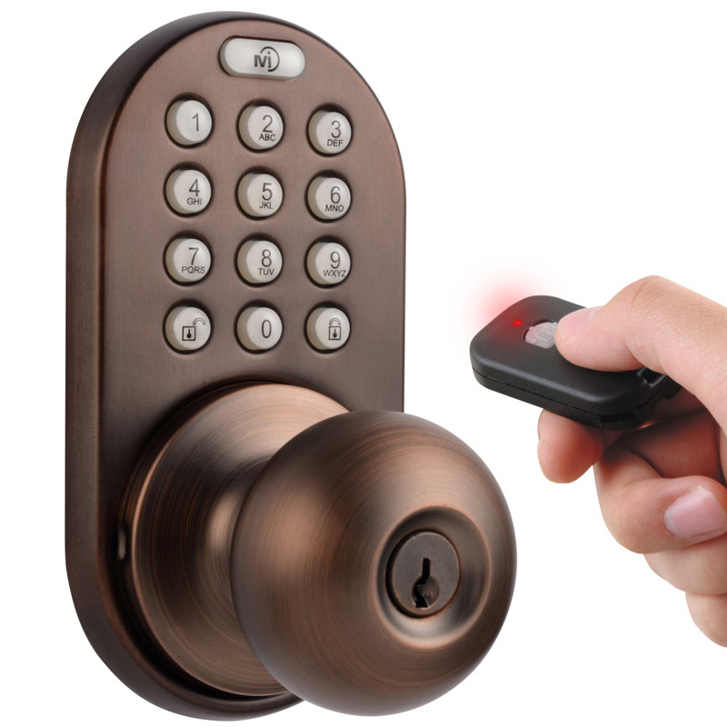 Milocks Electronic Door Knob with Remote & Reviews Wayfair